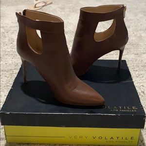High heel booties